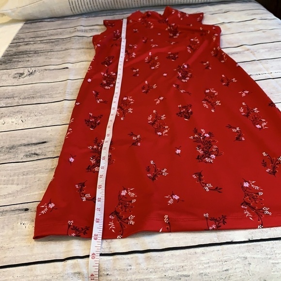 Attention Red Floral Sleeveless Dress - Picture 11 of 14